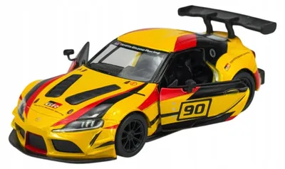 Produktbild von Kinsmart Toyota GR Supra Racing Concept gelb 1:36 Modellauto