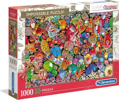 Produktbild von CLEMENTONI Puzzle Impossible: Glitzernde Weihnachten 1000 Stück