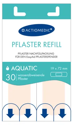 Produktbild von Actiomedic® EASYAID Refill AQUATIC Pflasterstrips 19 x 72 mm Größe