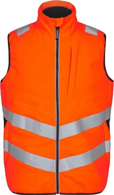 Produktbild von F. Engel Safety Stepp-Innenweste, Orange/Anthrazit Grau, Gr. 5XL