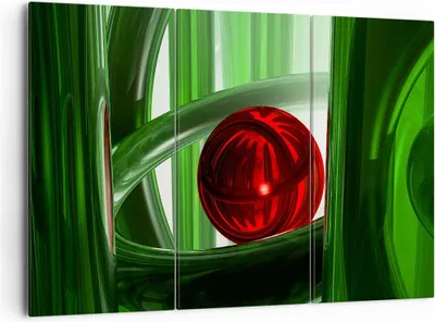 Produktbild von Bild auf Leinwand - Leinwandbild - Computergrafik 3d modern Komposition - 165x110cm - Wand Bild - Wanddeko - Leinwanddruck - Bilder - Kunstdruck - Leinwand bilder - Wandkunst - CE165x110-0359