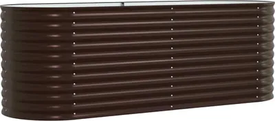 Immagine prodotto di vidaXL Letto rialzato marrone 240 x 80 x 81 cm acciaio