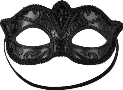 Produktbild von Venezianische Maske mit Muster - schwarz