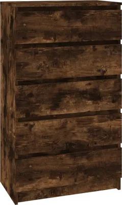 Produktbild von Schubladenschrank Räuchereiche 60x36x103 cm Holzwerkstoff