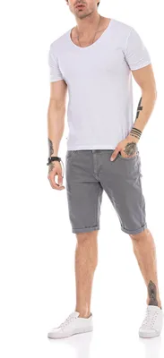 Produktbild von Red Bridge Herren Jeans Shorts Kurze Hose Denim Capri Basic