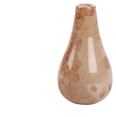 Produktbild von Große Marmorvase in Beige mit Eleganter Form