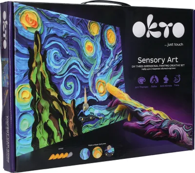 Obrázek produktu pro OKTO SENSOTY ART výtvarná sada ”Hvědná noc” 30x40 cm
