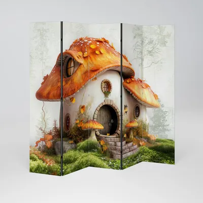 Produktbild von SpaceRebels Paravent Raumteiler - 5-teilig Raumtrenner, Druck 1-Seite - Raumtrenner - Trennwand Wohnung - Room Divider - Spanische Wand Deko Modern Sichtschutz