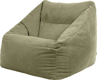 Produktbild von icon Riesen Sitzsack Sessel Bean Bag Natalia, Salbeigrün, Cord XXL Sitzsack Erwachsene mit Füllung Für Das Wohnzimmer,Riesensitzsack XXL Flauschig Cord - Hergestellt in Deutschland