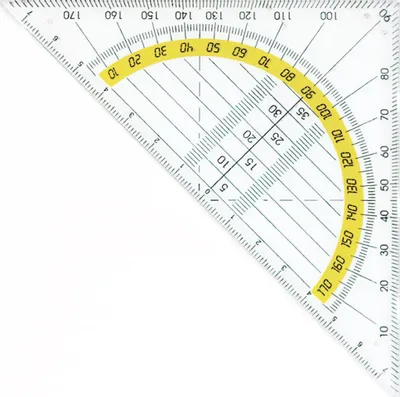 Productafbeelding van Geodriehoek Kangaro kunststof 14cm
