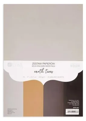 Obrázok produktu pre Papier DpCraft, farby: béžová, hnedá, sivá, formát 21 x 30 cm