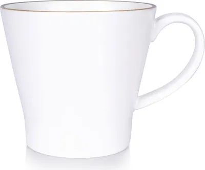 Produktbild von Teebecher aus Steingut weiß 400 ml