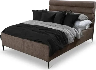Produktbild von Bett Doppelbett Schlafzimmer 180сm Matratze Braun moderner Stil Hochwertig