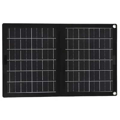 Produktbild von 10W Solarpanel,Faltbar Solar Ladegerät,USB-C/USB Solarmodul Aufladen,Tragbar Solar-Panel, für Outdoor Camping & Notfall