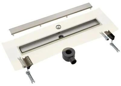 Produktbild von Drainset komplett Duschrinne 110 cm mit Abdeckung Zero