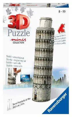 Produktbild von Ravensburger 3D Puzzle 11247 - Mini Schiefer Turm von Pisa - Miniaturversion des berühmten Wahrzeichens aus Italien zum Puzzeln in 3D - ab 8 Jahren