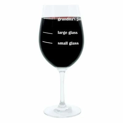 Produktbild von Leonardo Weinglas XL, Grandmas Glass, Geschenk Stimmungsglas mit lustiger Gravur, Mood Wein Glas, 610ml