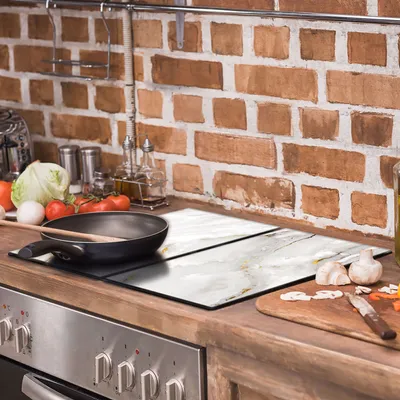 Imagen del producto de Placa de vitrocerámica protectora para cocina, 2x30x52 cm, mármol
