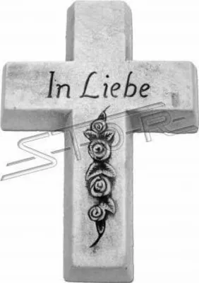 Obrázok produktu pre Grabengel Kreuz Schutzengel Grabschmuck Stein Dekoration Figur Statue Skulpturen
