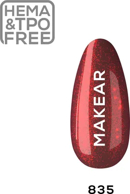 Produktbild von 835 Glitter UV Nagellack 8 ml Makear