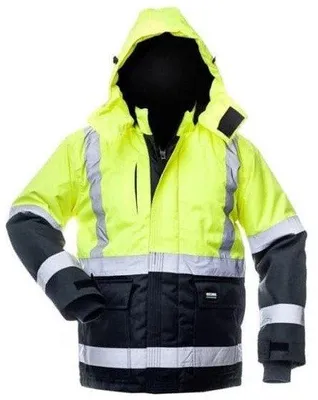 Image de Veste de sécurité Canvas Hi-Vis WJ-8946 jaune et bleu, taille XL