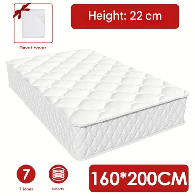 Immagine prodotto di Materasso a molle insacchettate - Materasso matrimoniale - Materasso ortopedico - Materasso ergonomico - 160x200 cm