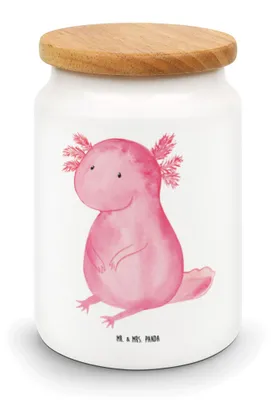 Produktbild von Mr. & Mrs. Panda Dose Axolotl Niedlich - Weiß - Geschenk, behälter, zuckerdose, Fröhlich, Freundin, Liebe, Kaffeedose, Lebensweisheit, Aufbewahrungsdose, Axolot, Keksdose