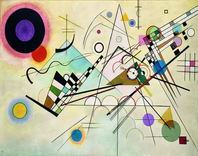 Produktbild von Legendarte - Kunstdruck auf Leinwand - Komposition VII Wassily Kandinsky - Wanddeko, Canvas cm. 80x100