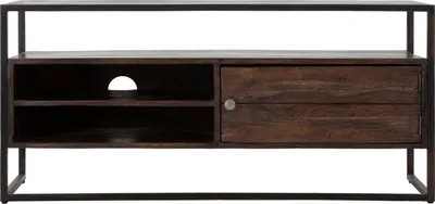 Image de FURNLUX Buffet Burn Marron 120cm / Couleur principale : Marron / Dimensions : 120 x 55 x 40 cm