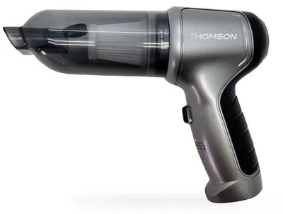 Obrázek produktu pro Akumulátorový vysavač do auta THOMSON 3-v-1, 80 W, 12000 Pa, výdrž 18 minut, 6 příslušenství, šedá barva