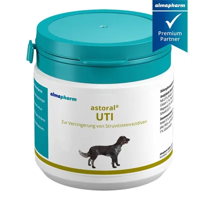 Produktbild von almapharm astoral® UTI 125 Tabletten Diätergänzungsfuttermittel für die Harnwege bei Hunden