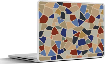 Produktbild von MuchoWow® Laptop Aufkleber Sticker Cover Mittelmeer - Mosaikmuster 32.5x23.5 cm - Sticker für Laptop - Selbstklebend