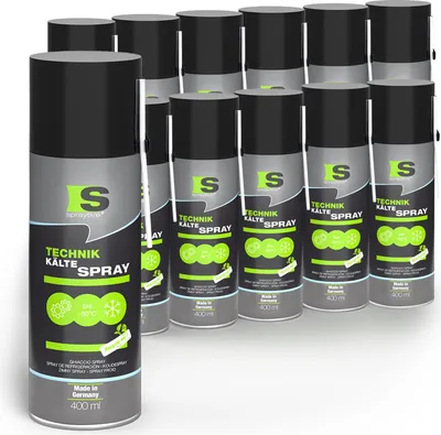 Produktbild von Spraytive 12 x 400ml Kältespray Werkstatt: Eisspray Vereisungsspray bis -50°C
