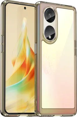 Produktbild von Oppo Reno8 T 5G Hülle, Klar Rückseite Stoßfeste TPU Silikon Bumper Schutzhülle für Oppo Reno8 T 5G Grau