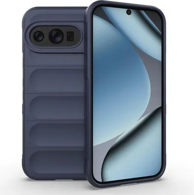 Produktbild von Mobigear Bumpy  Google Pixel 10 Pro Hülle Flexibles TPU Backcover - Blau