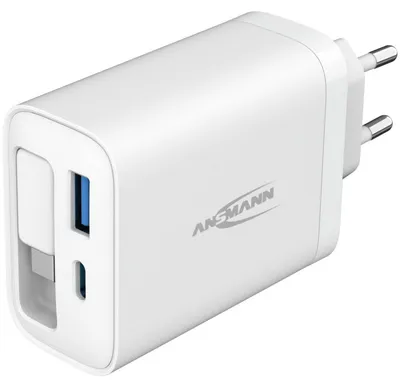 Productafbeelding van ANSMANN USB-oplader 230PD, 30W, met USB-C kabel / USB-C / USB / 30W