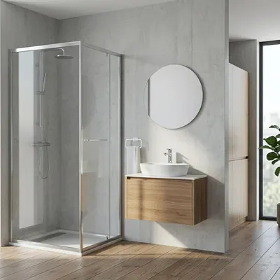 Zdjęcie produktu dla Kabina prysznicowa KERRA Heidi 80cm chrom bez brodzika