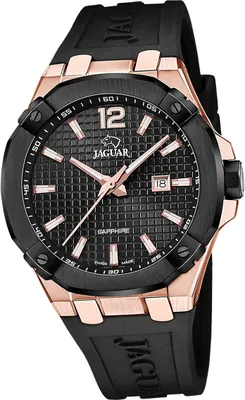 Image de Jaguar hommes montre bracelet en silicone noir D2UJ1013/1
