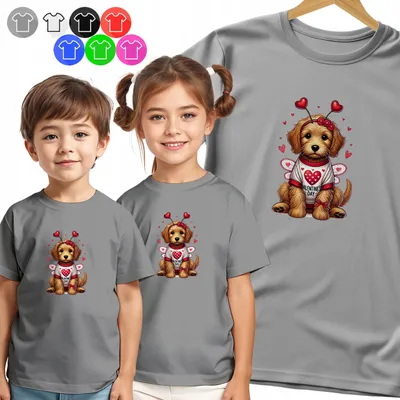 Produktbild von Kinder T-Shirt - SZCZENIAK Z ANIELSKIMI SKRZYDŁAMI - XXS