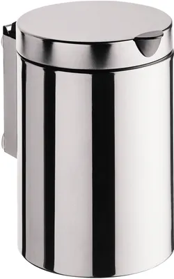 Image de emco system2 corbeille de propreté, avec couvercle, murale, 3 Betteres, inox, 355300100