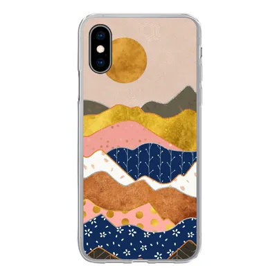 Produktbild von MuchoWow® Handyhülle Schutzhülle Hülle für iPhone X Gold - Pastell - Muster Silikon Softcase Handy Hülle - Handyhülle