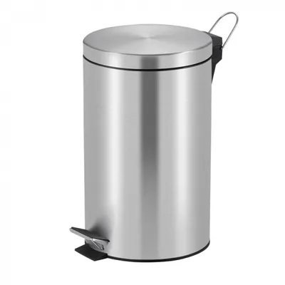 Image de Poubelle à pédale 12 litres - inox mat