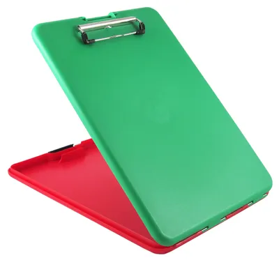Productafbeelding van SAUNDERS klembord "SlimMate Show2know", rood/groen