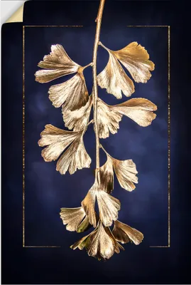 Produktbild von ARTland Wandbild, selbstklebend Goldener Gingko Größe: 80x120 cm