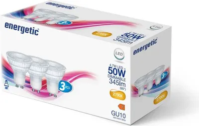 Produktbild von Nordlux 3er-Set LED Spot GU10 dimmbar 5W 2700K warmweiss Klar 5164003723