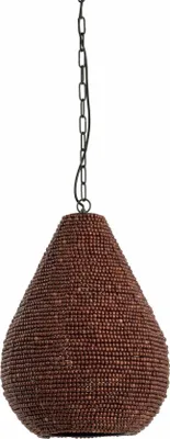 Produktbild von Light & Living - Hängeleuchte Kabinda - Braun - Ø31x39cm Hängelampe - Esstischlampe - Wohnzimmerlampe - Schlafzimmerlampe - Wohnzimmer