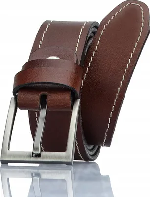Produktbild von GRACIO Herren Ledergürtel Braun Schmal 110 cm