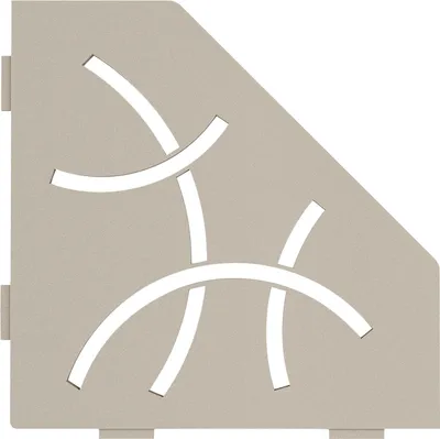 Image de Schlüter SES2D6TSC-E-S2 Plateau Curve 75x195x195x75mm Crème