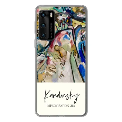 Produktbild von MuchoWow® Handyhülle Schutzhülle Hülle für Huawei P40 Improvisation 21A - Kandinsky - Alte Meister Silikon Softcase Handy Hülle - Handytasche