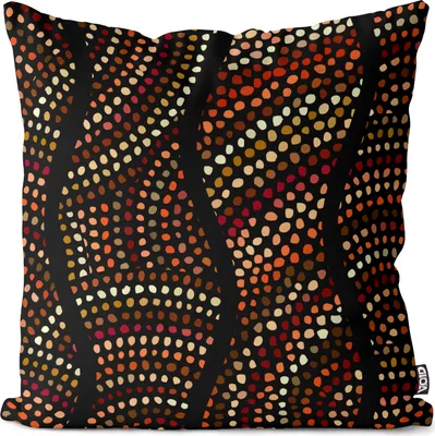 Produktbild von VOID Ethno Muster Orange Kissenbezug Kissenhülle Sofakissen Kissen Deko Outdoor-Kissen Dekokissen